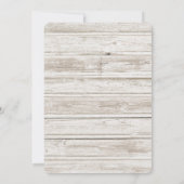 素朴ビーチシーンとボート&ライトハウス セーブザデート (裏面)