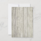 素朴ビーチストリングライトウッドウェディングRSVP 出欠カード (裏面)