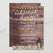 素朴ビーチランタン&スターフィッシュリハーサルディナー 招待状 (正面/裏面)