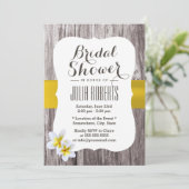 素朴ビーチ夏フローラブライダルシャワー 招待状 (スタンド正面)