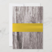 素朴ビーチ夏フローラブライダルシャワー 招待状 (裏面)