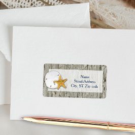 素朴ビーチ流木サンドド結婚ルのアドレス ラベル