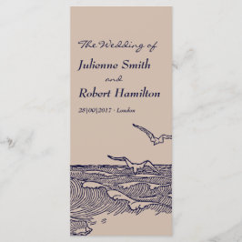 素朴ビーチ海波結婚式プログラム プログラム