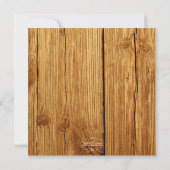 素朴ビーチ結婚式お祝い 招待状 (裏面)