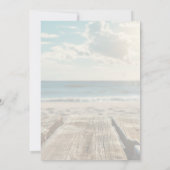 素朴ビーチ結婚式 招待状 (裏面)
