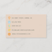 素朴ビーチQRコード名刺 名刺 (裏面)