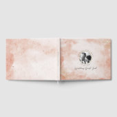 素朴ピッエレガントクカスタムの写真結婚の ゲストブック (全面)