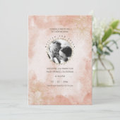 素朴ピッエレガントクカスタムの写真結婚の 招待状 (スタンド正面)