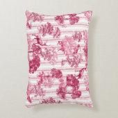 素朴ピッエレガントクフランスのトイル鹿ストライプ アクセントクッション (正面(垂直))