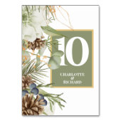 素朴ピネコ縁どンの表の番号 テーブルナンバー (正面)