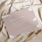 素朴ピンクミニマルク雲おむつベビー エンクロージャーカード