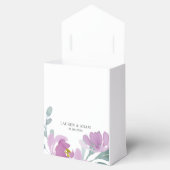 素朴ピンク色のフローラ結婚の フェイバーボックス (オープン)