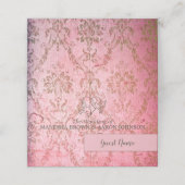 素朴ピンク – 座席表 プレイスカード (外部開封)