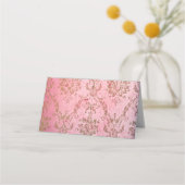 素朴ピンク – 座席表 プレイスカード (裏面)