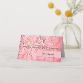 素朴ピンク – 座席表 プレイスカード