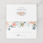 素朴ピーチウォーター秋フローラ結婚ズ プレイスカード (外部開封)