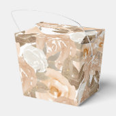 素朴ピーチ水彩フローラ結婚ズ フェイバーボックス (裏面サイド)