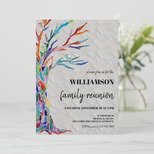 素朴ファミリーツリーファミリー懇親会 招待状 (スタンド正面)