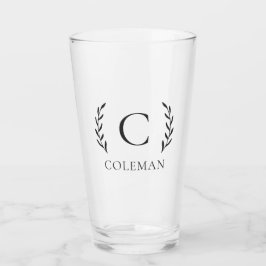 素朴ファミリーモノグラム植物性葉ビール タンブラーグラス