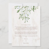 素朴ファンシー木の背景 セーブザデート (裏面)