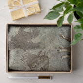 素朴ファームカウキャトルウエスタンファームハウスデコページ 薄葉紙 (ギフト)