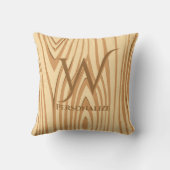 素朴フェイクステンドブラウンパーソナライズされた材カスタム料 クッション (裏面)