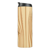 素朴フェイクステンドブラウンパーソナライズされた材カスタム料 タンブラー (回転右)