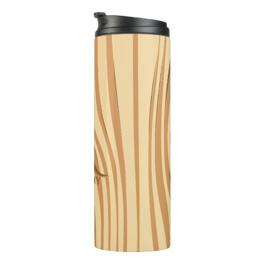 素朴フェイクステンドブラウンパーソナライズされた材カスタム料 タンブラー (回転右)