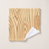 素朴フェイクステンドブラウンモノグラムの材カスタム料 バスタオルセット (ウォッシュタオル)