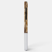 素朴フェイク木に茶色と灰色の名前を追加 Case-Mate iPhoneケース (裏面/左)