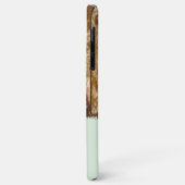 素朴フェイク木に茶色と緑の名前を付ける Case-Mate iPhoneケース (裏面/左)