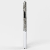 素朴フェイク木の名前をグレーと白に追加 Case-Mate iPhoneケース (裏面/右)