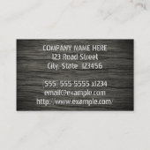 素朴フェイク木工師 名刺 (裏面)