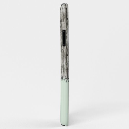 素朴フェイク木材にグレーと緑を追加 Case-Mate iPhoneケース (裏面/右)