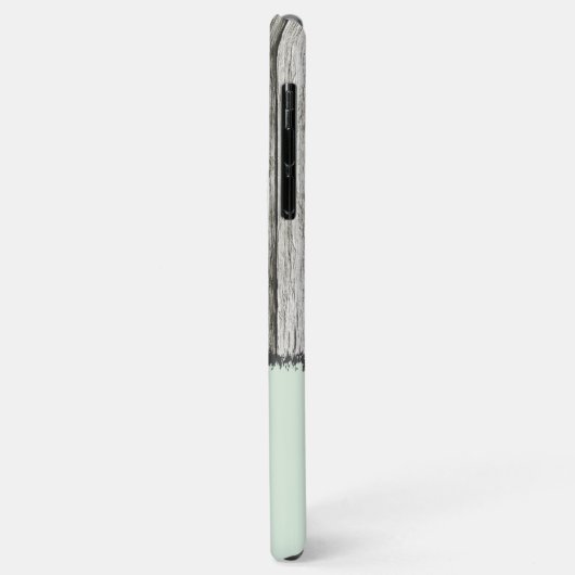 素朴フェイク木材にグレーと緑を追加 Case-Mate iPhoneケース (裏面/左)