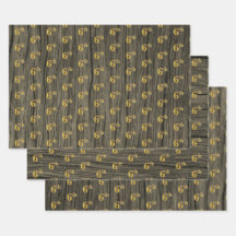 素朴フェイク木目エレガントフェイク金ゴールド「6th」