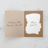 素朴フェイク木茶色ピンク50歳 カード (内部)