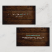 素朴フェイク木 名刺 (正面/裏面)