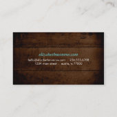 素朴フェイク木 名刺 (裏面)