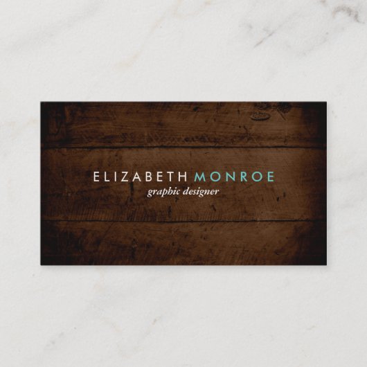 素朴フェイク木 名刺 (正面)