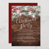 素朴フェスティバルの紅葉ライトクリスマスパーティー 招待状 (正面/裏面)