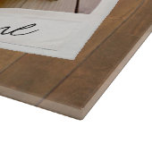 素朴フォトフレーム(正方形のインスタグラムと木材を使用) カッティングボード (角)