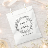 素朴フォークワイルドフラワーリース フェイバーバッグ (クリップ留めされた状態)