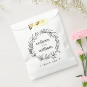 素朴フォークワイルドフラワーリース フェイバーバッグ (封をした状態)