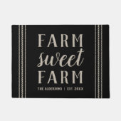 素朴フパーソナライズされたァームスウィートファーム ドアマット (正面)
