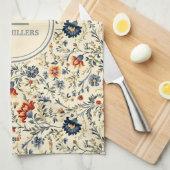 素朴フランスのカントリーシック |名カスタム前 キッチンタオル (四つ折り)