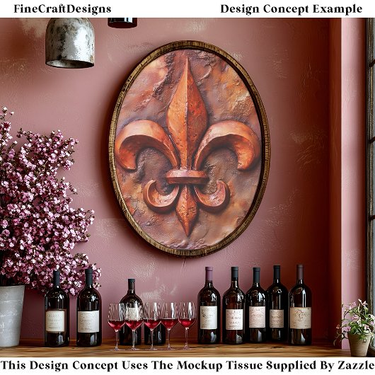 素朴フランスのクラシック(紋章の)フラ・ダ・リEH3Lデコページ 薄葉紙