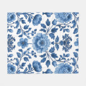 素朴フランスのフローラ フリースブランケット (正面(横))