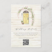 素朴フランスの花結婚園詳細 エンクロージャーカード (正面)