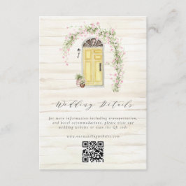 素朴フランスの花結婚園詳細 エンクロージャーカード